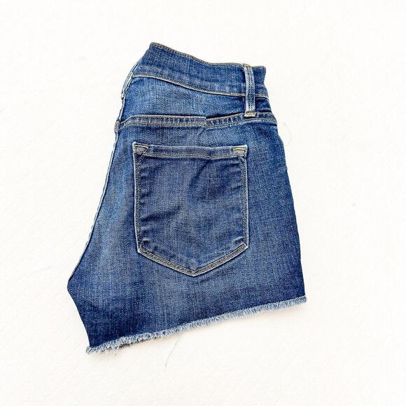 Frame Denim Le Cutoff Dark Wash Denim Cutoff Short Jeans Size 24 - Picture 9 of 9